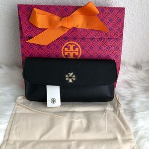 Tory Burch Diana Saffiano Leather Clutch